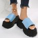 Demonia Thick Soled Shoes Fashionable And Comfortable Open Toe Wedge Sandals For Women Platform Sole Stylish Lightweight High Heeled Sandals_vogvips.com