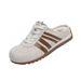 2026 New Summer Thick-soled Baotou Half Slippers Women's Outwear Heelless Red German Training Shoes Slip-on Half Slippers Women's Shoes_vogvips.com