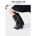 Women's Shoes Spring New Retro Rivet High Leg Trouser Boots Women's Boots All Match Boots Knight Boots Long Boots_vogvips.com