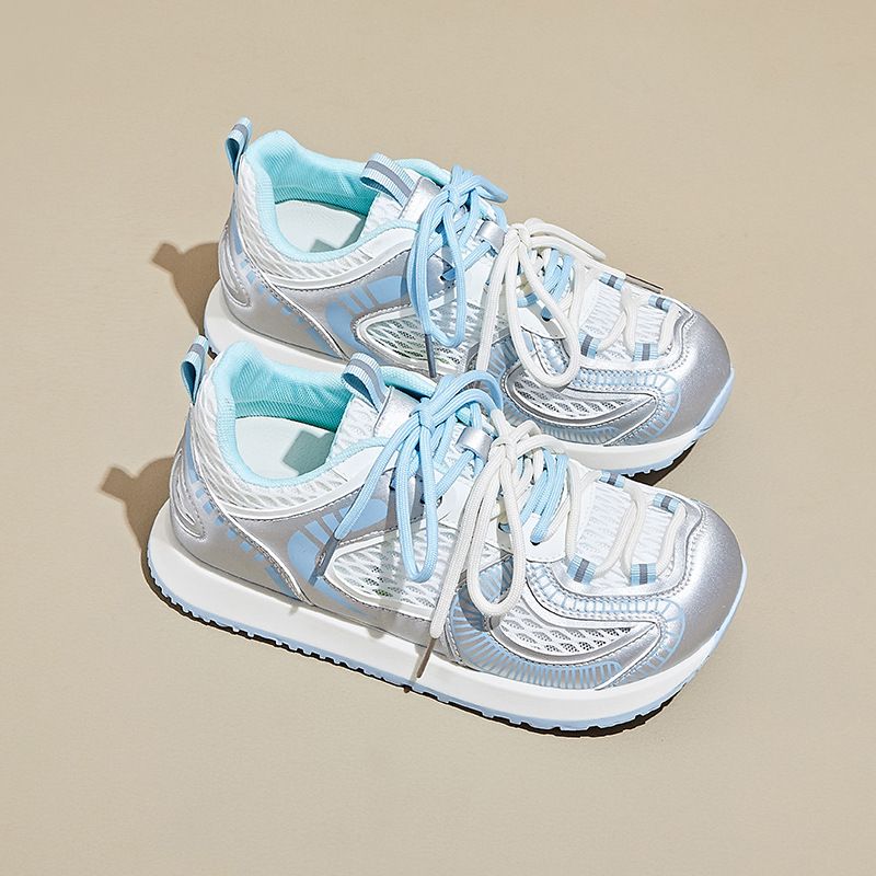 Forrest Gump Women's Shoes Lightweight Platform Sports Casual Retro Dad Shoes Breathable Round Head_vogvips.com
