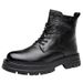 European Warm Series 2025 Autumn Winter New High-top Cotton With Fleece Lining, Warm Work Martin Boots, Men's Thick-soled Shoes 2361_vogvips.com