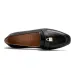 Women' Brown Leather Loafer With Gold Lock Detail Square Toe Low Heel Penny Caual Office Slip-On Dre Shoe For_vogvips.com
