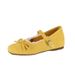 Gentle Mary Jane Shoes Women's French With Skirt Single Shoes Bow Heightening Ballet Shoes_vogvips.com