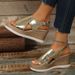 Plus Size Women's Sandals - New Summer Collection: Round Toe, Chunky Sole, Ankle Strap, Fashion Sandals For Women_vogvips.com