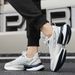 Unbeatable Quality Breathable Ultra Light Sports Men's Popcorn Sole, Anti Slip Rotating Button Running Shoes, Leather_vogvips.com