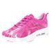 Women's Knit Breathable Sneakers - Platform Cushioned Sole For Casual Wear & Light Sports_vogvips.com