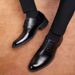 Men Wedding Leather Business Men's Dress Pointed Casual Youth British Style Inner Heightening Spring New Arrivals Shoes_vogvips.com
