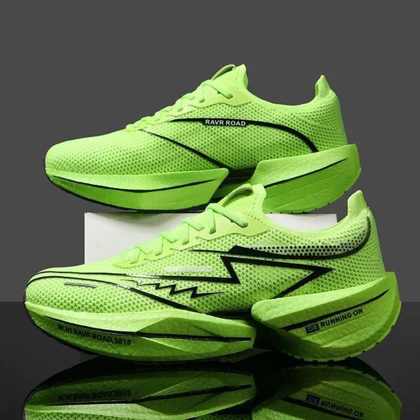 Carbon Plate Air Cushion Running Mens Marathon Racing Sneakers Breathable Non Slip Shock Absorbing Couple Tennis Shoes_vogvips.com