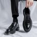 Euro Step 2025 Spring New Brogue Korean Version British Style Trendy Wedding Casual Business Formal Leather Shoes For Men 1376-M_vogvips.com