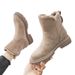 Women's Snow Trendy 2024 New Mid-Calf Plush Thickened Warm Cotton Shoes Leather And Fur Integrated Winter Boots_vogvips.com