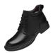 Men's Shoes Lace-up Formal High-top Men's Gentleman's Men's Boots Large-size Casual Leather Shoes_vogvips.com