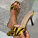 Thin-heeled Peep-toe For Women, 2026 Summer New Style, European And American Cross-border Large Size Zebra Pattern_vogvips.com