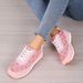 Mountaineering 2025 New Large Flower Lace Up Colored Breathable Women's Casual Sports Single Shoes_vogvips.com