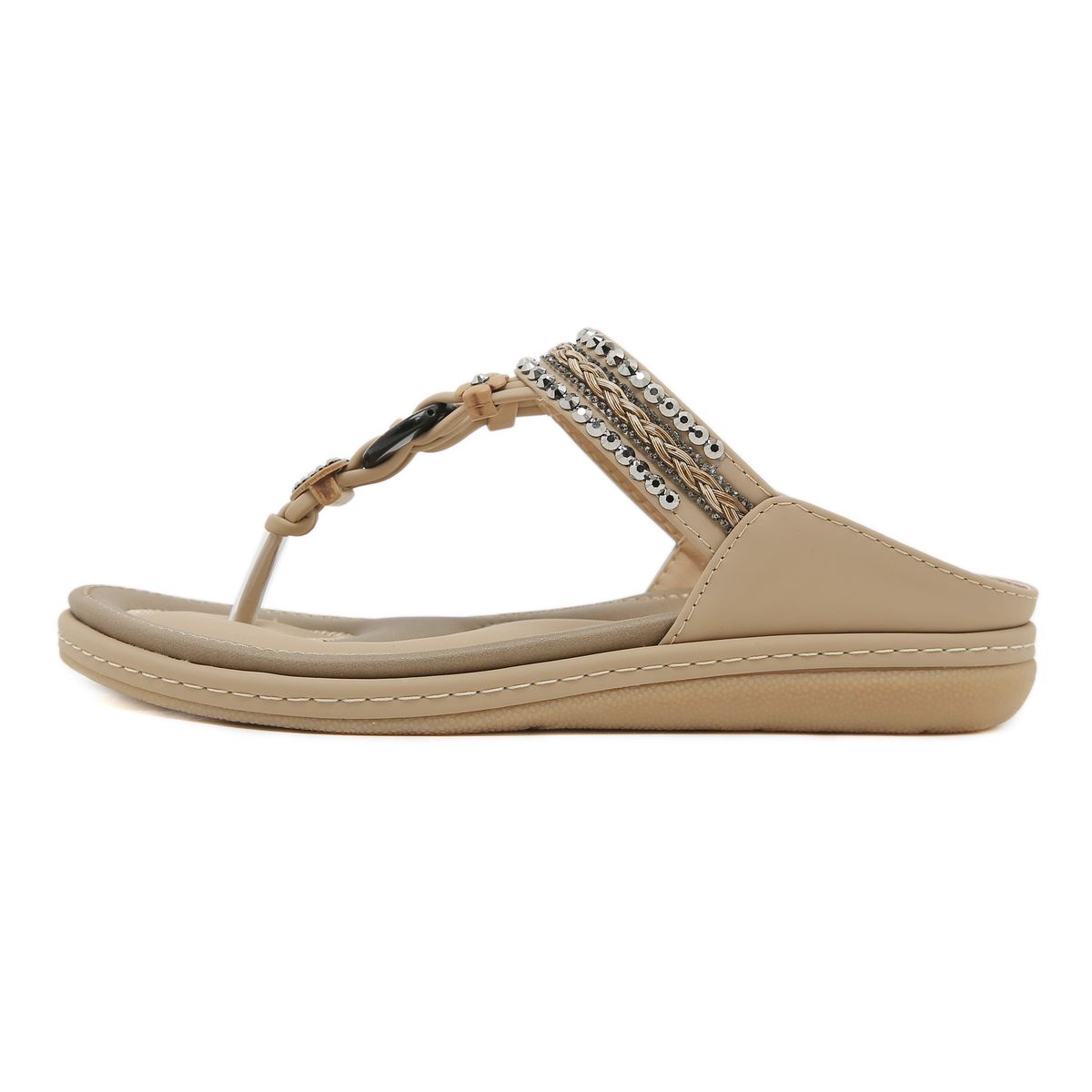 923-4 Spring Summer 2025 New Lightweight Comfortable Flat For Women Casual Fashion Beach Large Size Sandals_vogvips.com