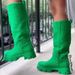 Women's Shoes Large-size Mid-length Women's Boots Thick-heeled Thick-soled Fashion Towel Boots Fashion Boots_vogvips.com