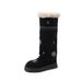 2025 Niche Snowflake Design Thick-Soled Fashionable Snow For Women Suede Wrinkled Winter Warm Fleece-Lined Boots_vogvips.com