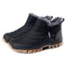 Winter Oversized Warm And Plush Thick Waterproof And Wear-resistant Snow Boots, Outdoor Hiking Shoes, Cotton Shoes_vogvips.com
