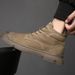Martin Genuine Leather Casual Trendy High-top Work Single Boots 2023 Autumn New Men's Shoes_vogvips.com