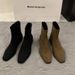 2025 Autumn Korean Version Suede High-top Women's Snow Non-slip Rubber Sole Warm Short Boots Business Casual Shoes_vogvips.com