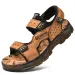2026 Leather Shoes Man Casual Comfortable Barefoot Pentoufle Homme Summer Sandals Men_vogvips.com