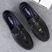 Loafers Casual Leather Leather Shoes Men's Gauntlets Casual Shoes Soft Sole Lazy Doudou Shoes_vogvips.com