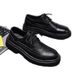 Euro Step Brogue Autumn Breathable Young British Style Black Casual Formal Business Soft Leather Men's Shoes_vogvips.com