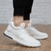 Men's Cowhide Breathable Sports And Leisure Shoes Men's Little White Board Shoes Invisible Inner Height Increase Elastic Band Round Head Men's Shoes_vogvips.com