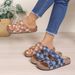 2026 Summer New Large Size Double Buckle Velcro Thick-Soled Women's Beach Open-Toe Sandals Wholesale_vogvips.com