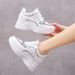 Fashion 2025 Spring And Autumn New Versatile Women's Casual Sports Dad Shoes Square Toe_vogvips.com