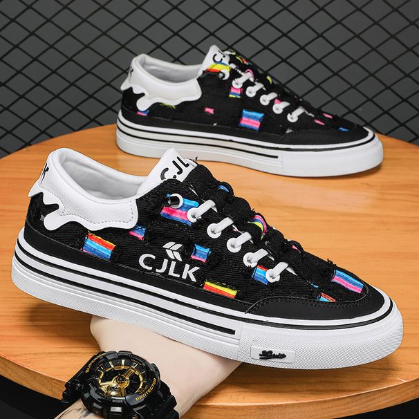 Spring Men's Shoes New Breathable Ripped Canvas Shoes Korean Style Trendy Versatile Shoes Men's Slip On Trendy Shoes_vogvips.com