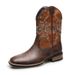Retro Western cowboy tall knight boots man_vogvips.com
