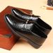 Men's Shoes Business Formal Men's Leather Shoes Large Size Crocodile Pattern Slip On Casual Versatile Men's Shoes_vogvips.com