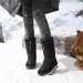 Unisex Puffy Winter Snow Boots Side Zipper Warm Lining For Cold Weather_vogvips.com