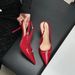 Niche Temperament Fine Heel Shallow Mouth Nude Color Spring Summer New Pointed Sandals Back Hollow High Heels_vogvips.com