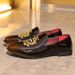 Embroidered Loafers Slip-On Business Leather Men's Casual Breathable Odor-Free Shoes_vogvips.com