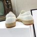 White Casual Elastic Low Cut Lazy Leather All Season Lightweight Rubber Flat Shoes, Men's Shoes_vogvips.com