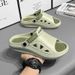 Men's Slippers For Outdoor Wear, Summer Thick Soled, With A Feeling Of Stepping On Poop, Beach Leisure, Anti Slip,_vogvips.com