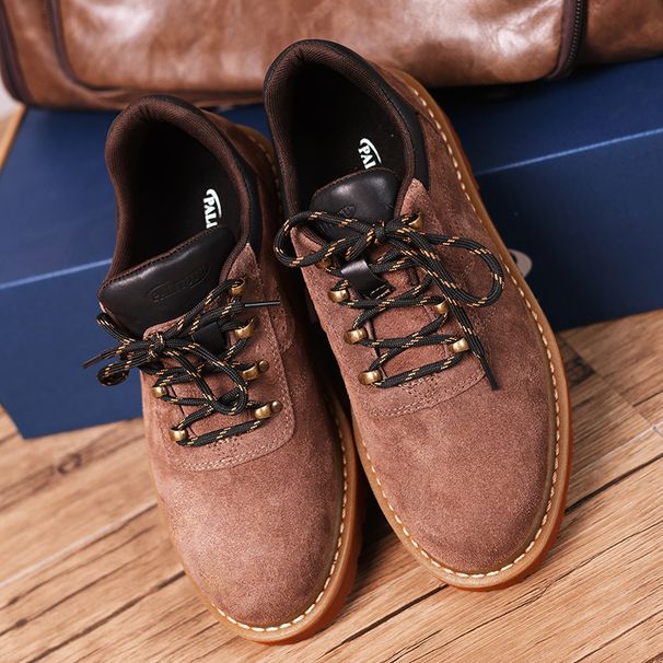 European Warm Series Four Seasons Men's Low-top Leather Martin Outdoor Shoes Versatile Trendy Boots_vogvips.com