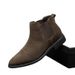 Derby Martin Boots Men's High Top Leather Shoes Motorcycle Boots Breathable Height Boots Middle Help Boys Head Boots_vogvips.com