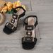 Women's Plus Size Elegant Chunky Heel Sandals Square Toe Transparent Design Fashionable For Formal Occasions Sizes 36-42_vogvips.com