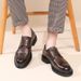 Euro Step 2025 Autumn New Genuine Men's Brogue Formal Brown British Style Height-Increasing Business Leather Shoes For Men_vogvips.com