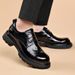 Men's 2024 New Fashion Large Formal Versatile Genuine Leather Casual British Business Wedding Groom Shoes_vogvips.com