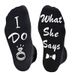 Cotton couple ring socks Mid-tube socks for engagement wedding gifts for the bride and groom_vogvips.com