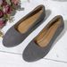 Plus Size Women's Casual Slip-On Loafers With Soft Sole Round Toe Comfortable Low Heel Flats For Everyday Wear Single Shoes For Women._vogvips.com