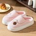 Autumn Winter Cotton Slippers For Women Couples Indoor Home Non-Slip Thick Sole Warm Maternity Stepping On Feces Feeling_vogvips.com