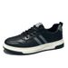 Men's Summer Breathable Mesh White Sneakers, Pure Cowhide Thin Versatile Flat Shoes For Teenagers And Students_vogvips.com
