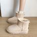 New Women's Frosted Snow For Winter , Stylish And Lightweight Warm Cotton Shoes, Versatile Short Boots_vogvips.com