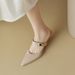 Pointed Toe Mules For Women With Thin Heels, Summer 2026 New Style, Versatile High Heel Sandals_vogvips.com