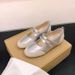 Leather Version~ Petite Height-increasing French Ballet With Comfortable Soft Soles, Spring Casual Double-strap Mary_vogvips.com