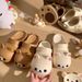 2025 Girly Style Rilakkuma Clog Shoes Summer Student Outdoor Slippers Non-Slip Odor-Resistant Couple Closed-Toe Sandals_vogvips.com